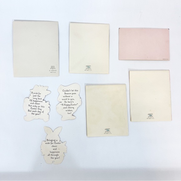 Easter Cards Vintage Forget-Me-Not & USA Made Cards Assortment 8 - Picture 2 of 10